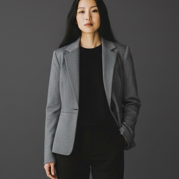 Rafaella Jackets & Blazers - ❤️ Rafaella Black and Tan Tweed Fitted Blazer size 14